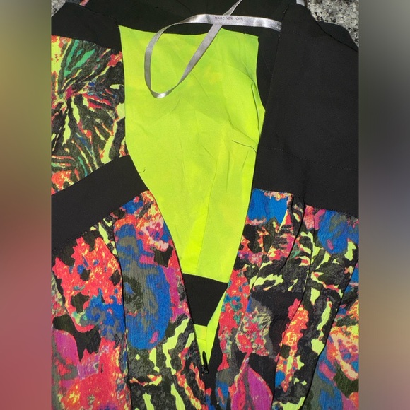 Marc New York Andrew Marc Watercolor Floral Halter Dress size 12 - Picture 12 of 13